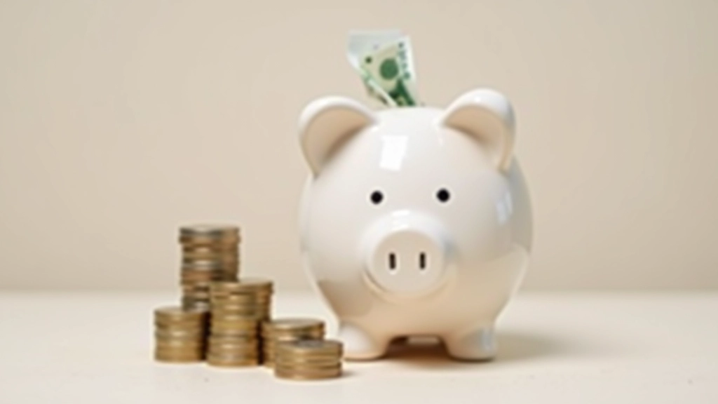 Piggy bank with coins symbolizing savings goals