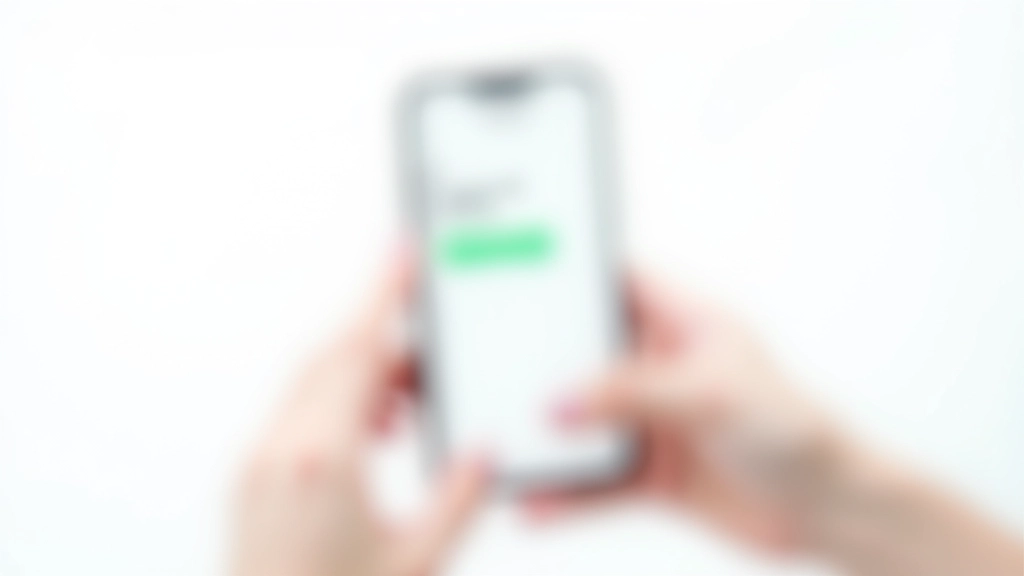 Smartphone displaying banking app with savings balance on home screen in hand